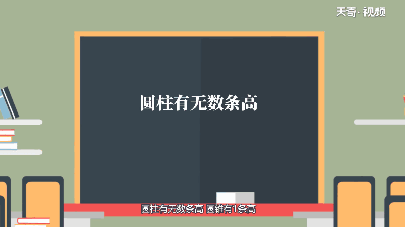 圆柱有几条高、圆锥有几条高 圆柱和圆锥分别有几条高