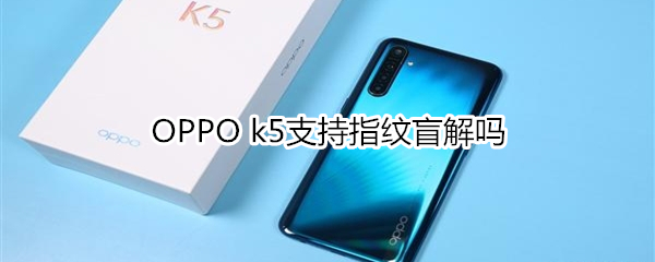 OPPO k5支持指纹盲解吗