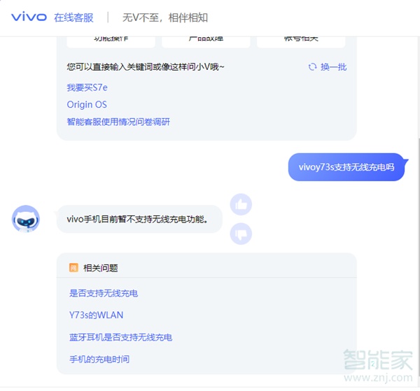 vivoy73s可以无线充电吗