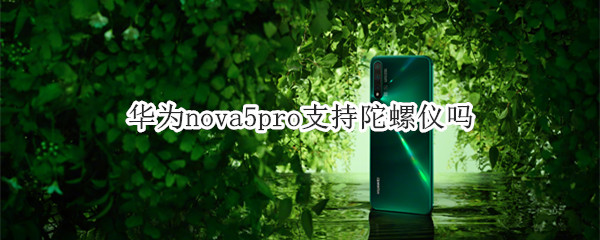 华为nova5pro支持陀螺仪吗