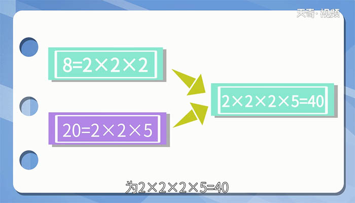 8和20的最小公倍数是多少 8和20的最小公倍数是什么