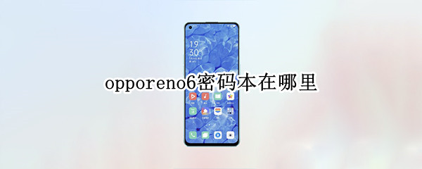 opporeno6密码本在哪里