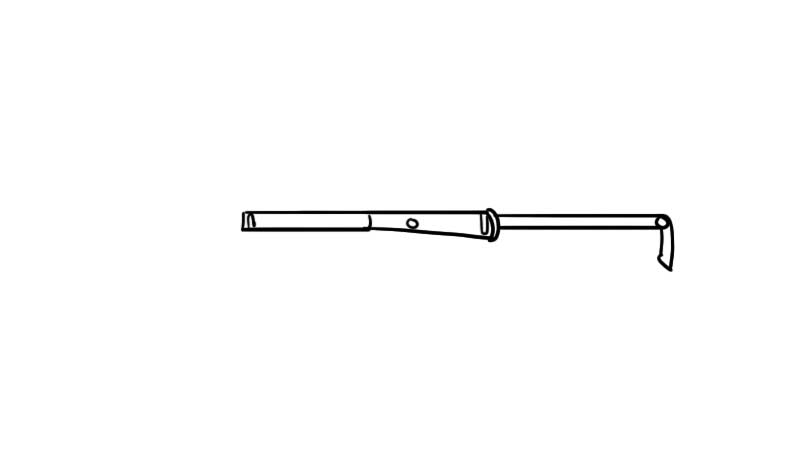 m416突击步枪简笔画