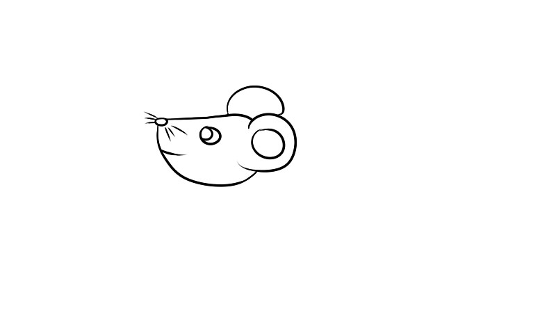 老鼠运动简笔画怎么画  老鼠运动简笔画画法