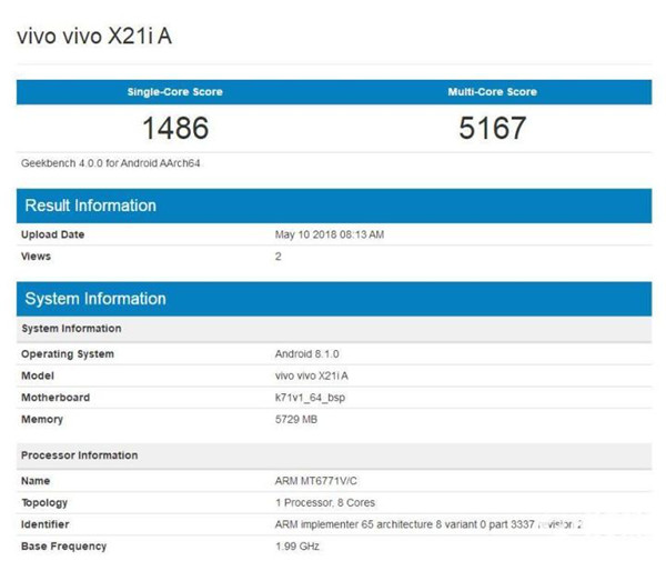 vivox21联发科版多少钱