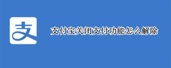 支付宝关闭支付功能怎么解除 支付宝功能被关闭怎么办