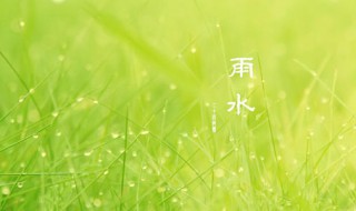 雨水节气吃什么好（雨水节气吃什么好吃）