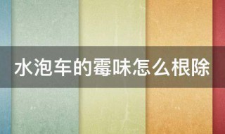 水泡车的霉味怎么根除 怎样去除泡水车们霉味