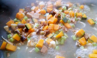 南瓜杂饭做法步骤 南瓜杂菜汤的做法