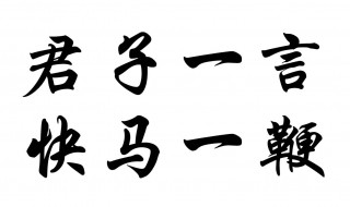 君子一言快马一鞭意思 君子一言快马一鞭意思和造句