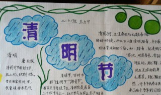 清明节手抄报内容简短（清明节手抄报内容简短文字30字）