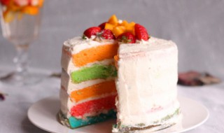 彩虹蛋糕的做法 彩虹蛋糕的做法视频教程