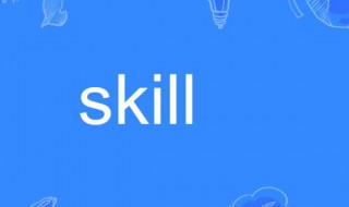 skill是什么意思 life skill是什么意思