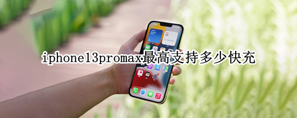 iphone13promax最高支持多少快充（iphone13 promax快充）