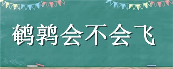 鹌鹑会不会飞 鹌鹑会不会飞走