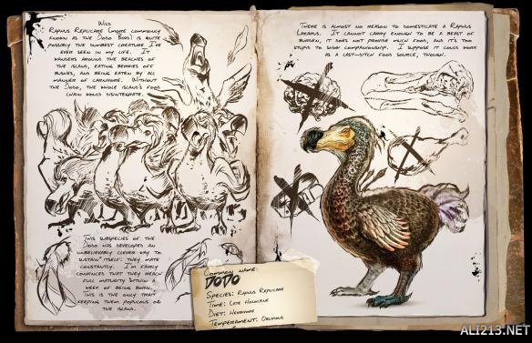 《方舟：生存进化》全生物物种资料图鉴及恐龙驯服攻略 渡渡鸟特点属性及掉落