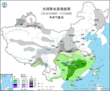 我国中东部地区将有一次明显雨雪天气过程