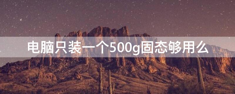 电脑只装一个500g固态够用么