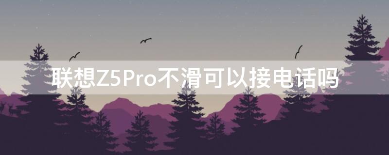 联想Z5Pro不滑可以接电话吗