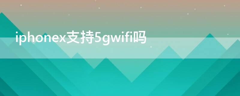 iPhonex支持5gwifi吗（iphone x支持5ghzwifi吗）