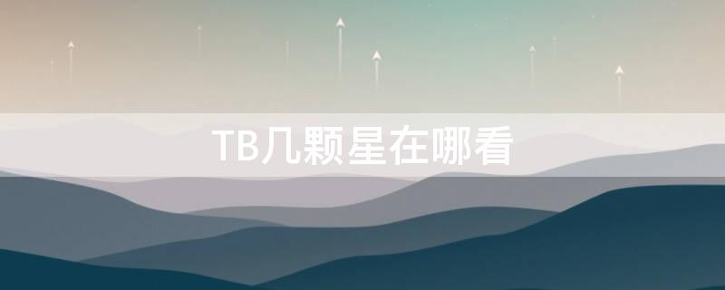 TB几颗星在哪看