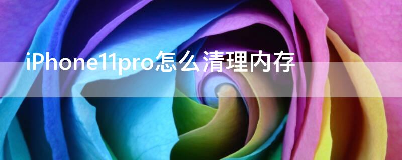 iPhone11 Pro Max怎么清理内存