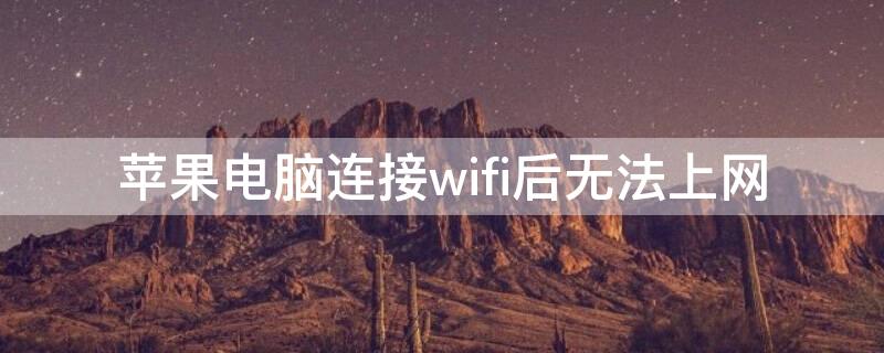 iPhone电脑连接wifi后无法上网 iphone连接了wifi但是无法上网