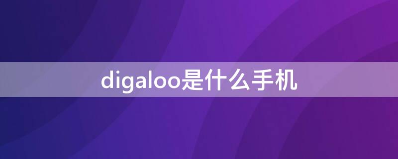 digaloo是什么手机 手机did是什么