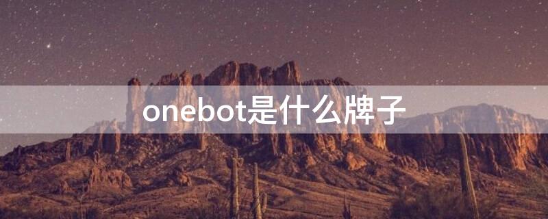 onebot是什么牌子（onebot中文名字叫什么）