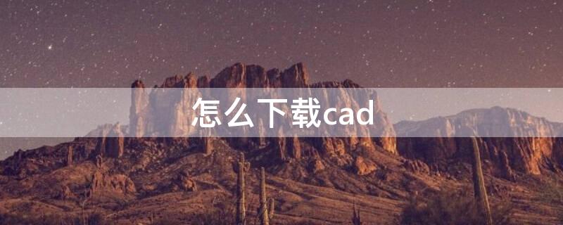 怎么下载cad（怎么下载cad2010以及怎么安装）