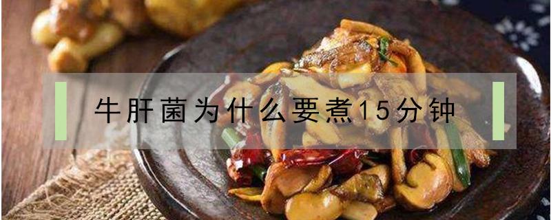 牛肝菌为什么要煮15分钟（牛肝菌煮20分钟熟了吗）