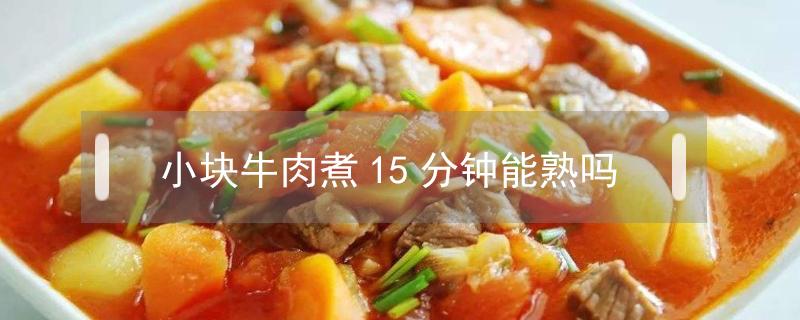 小块牛肉煮15分钟能熟吗