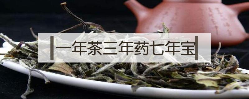 一年茶三年药七年宝 一年茶三年药七年宝是什么意思