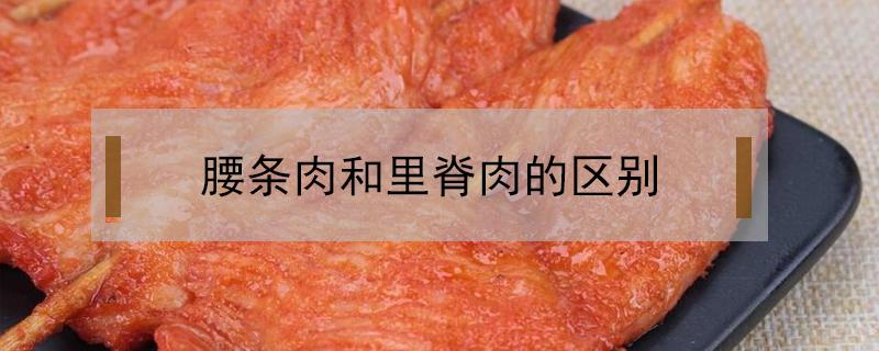 腰条肉和里脊肉的区别（腰柳肉和里脊肉）