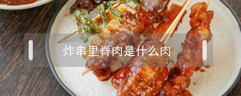 炸串里脊肉是什么肉（炸串的里脊肉）