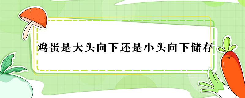 鸡蛋是大头向下还是小头向下储存（鸡蛋的正确放置方法）