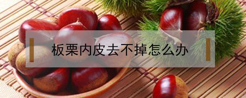 板栗内皮去不掉怎么办（板栗外皮去了,内皮怎么去）