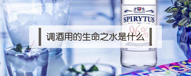 调酒用的生命之水是什么（生命之水用来调什么酒）