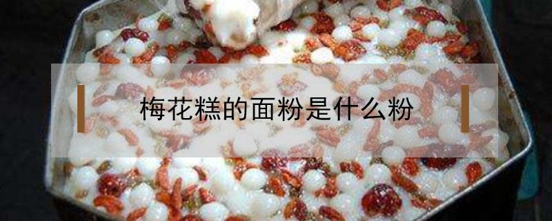 梅花糕的面粉是什么粉（梅花糕是糯米粉做的还是面粉做的）