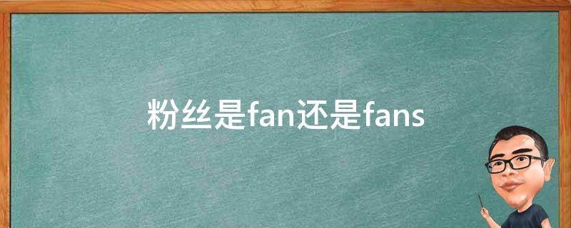 粉丝是fan还是fans fans是粉丝吗