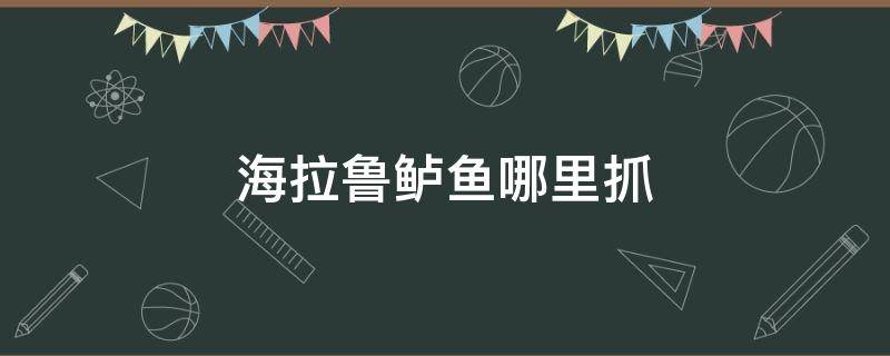 海拉鲁鲈鱼哪里抓（海拉鲁鲈鱼鱼饵）