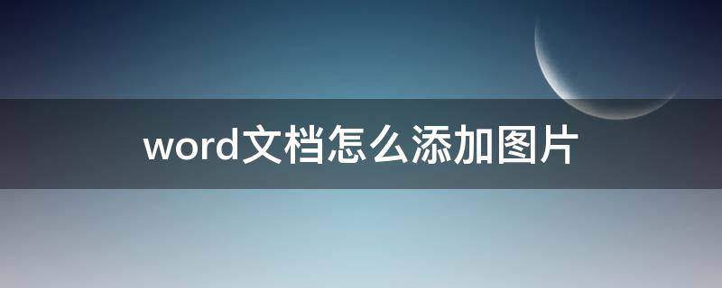 word文档怎么添加图片 word文档怎么添加图片后只显示一部分