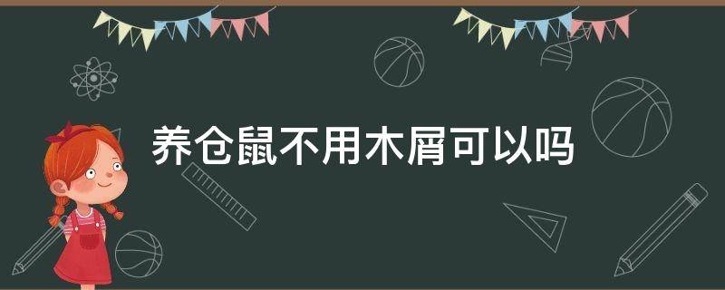 养仓鼠不用木屑可以吗 养仓鼠必须用木屑吗