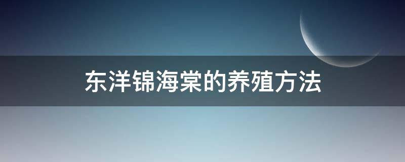 东洋锦海棠的养殖方法 东洋锦海棠怎么养