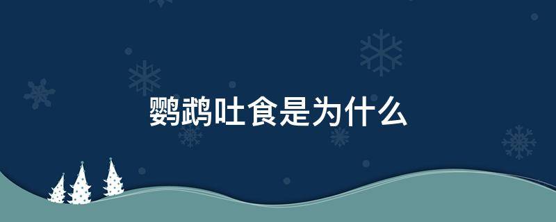 鹦鹉吐食是为什么 鹦鹉吐食是为什么 甩头