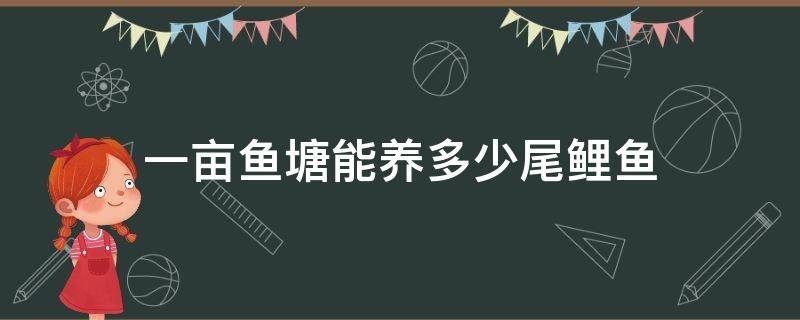 一亩鱼塘能养多少尾鲤鱼 主养鲤鱼一亩鱼塘可养多少尾