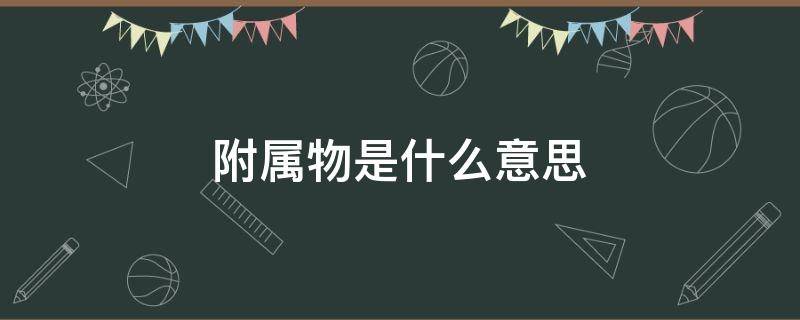 附属物是什么意思（翡翠带附属物是什么意思）