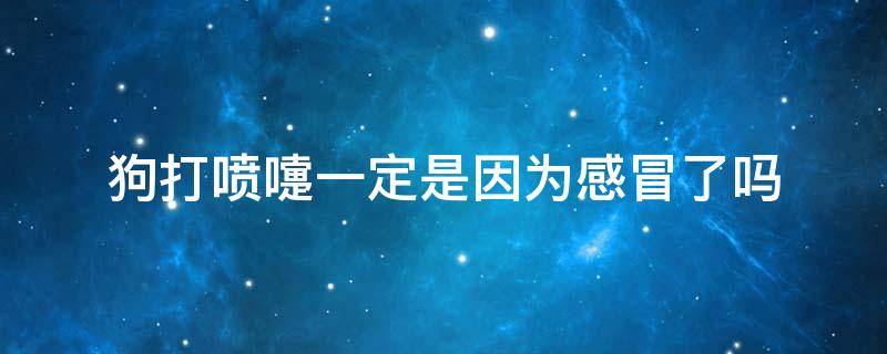 狗打喷嚏一定是因为感冒了吗 狗狗打喷嚏一定是感冒了吗?