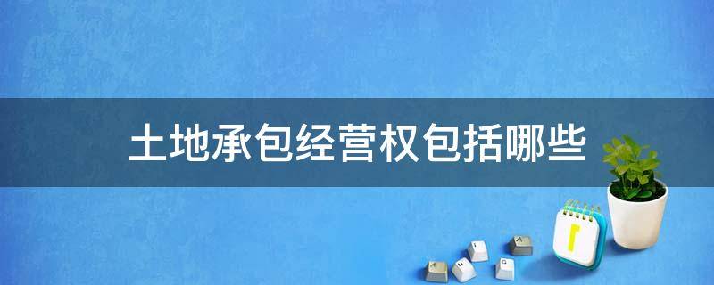 土地承包经营权包括哪些（土地承包经营权包括哪些具体权利）