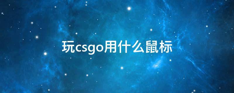 玩csgo用什么鼠标（玩csgo用什么鼠标好）